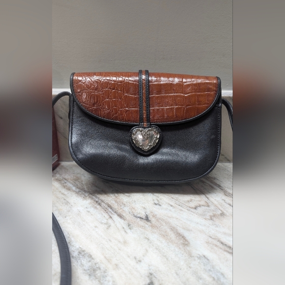 Brighton Handbags - Brighton Vintage Crossbody Leather Bag